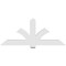 Ekena Millwork Redmond Architectural Grade PVC Gable Bracket, 72"W x 30"H x 4"D x 6"F, 10/12 Pitch GBP072X30X0406RED00 - alternate 4